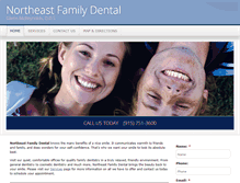 Tablet Screenshot of northeastfamilydental.com